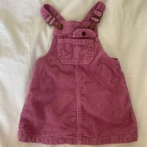 Zara toddler overall dress in magenta